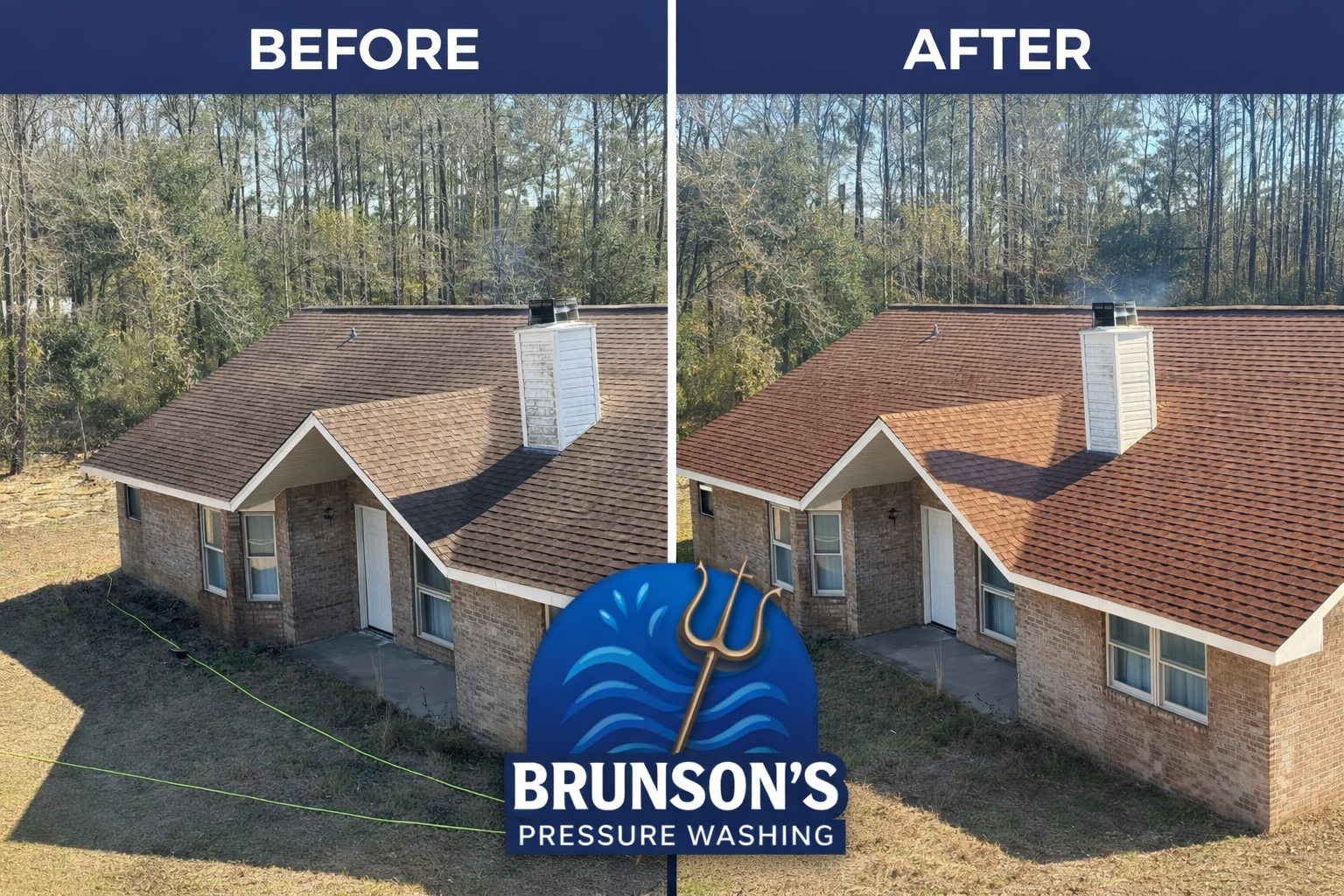 Before and after cleaning project 1